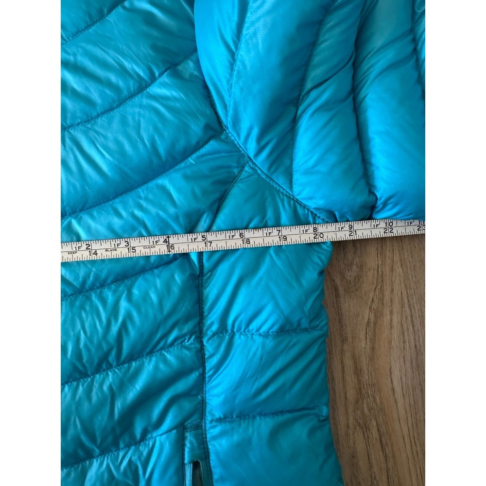 LL Bean‎ 85 Down Puffer  Jacket Women Med Downtek 502455 Active Sky Blue - Picture 9 of 10